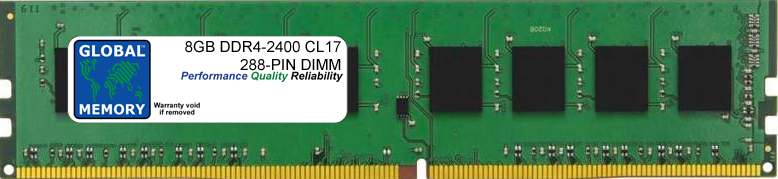 8GB DDR4 2400MHz PC4-19200 288-PIN DIMM MEMORY RAM FOR HEWLETT-PACKARD PC DESKTOPS - Click Image to Close